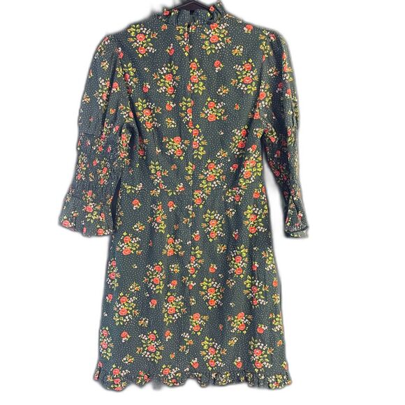 Laura Ashley & Urban Outfitters Maisy Mock Neck Mini Dress - Size Small - Picture 2 of 9